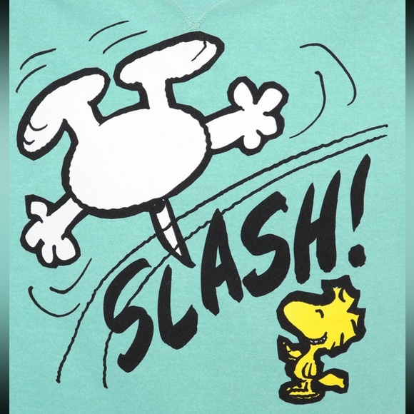 Slash Crew Neck Sweatshirt - Mint - Picture 3 of 6